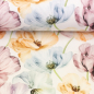 Preview: Rippjersey Aquarell Blumen natur bunt
