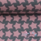 Mobile Preview: Baumwolle beschichtet- Farbenmix Staaars rosa grau