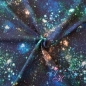 Mobile Preview: Baumwolljersey Sterne im Weltall blau marine, Galaxy Sternenhimmel