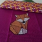 Preview: Modal French Terry Cozy PANEL Big Fox beere ~ Lycklig Design
