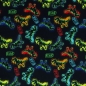 Preview: Baumwolle Tom Dinosaurier bunt auf blau