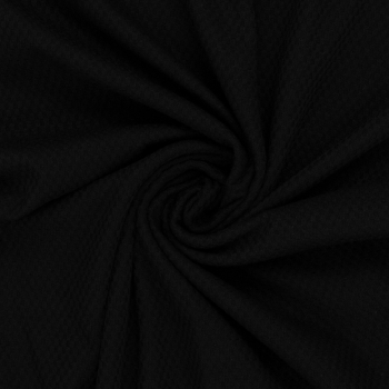 Jacquard Jersey Emilia Uni schwarz