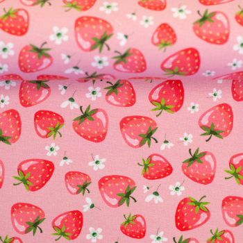 Jersey Melody Erdbeeren rosa