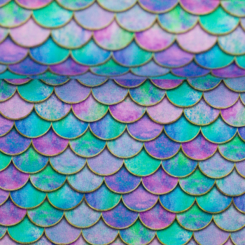 Jersey Melody Schuppen Regenbogenbunt klein