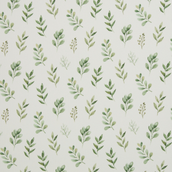 Rippjersey Blätter natur grün