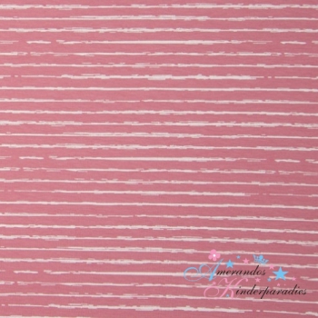 Baumwolljersey Stripes rosa [dunkler]