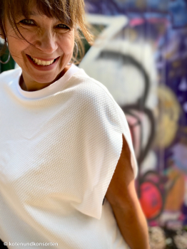 Jacquard Jersey Emilia Uni naturweiß