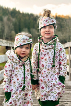 French Terry Embroidery Flowers by Christiane Zielinski Blumen