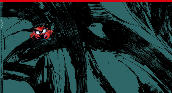 French Terry Eddy the Crab PANEL by Thorsten Berger smaragd