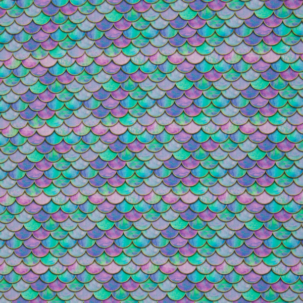 Jersey Melody Schuppen Regenbogenbunt klein