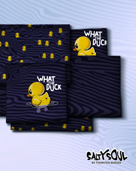 French Terry What the Duck KOMBI Enten ALLOVER by Thorsten Berger