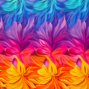 Jersey Silas Floral bunt Regenbogenfarben